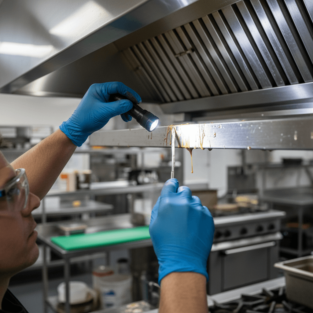 Sistema de extracción con acumulación de grasa en filtros